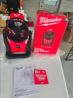 🔥$80 PRICE IS FIRM🔥 Milwaukee M12 12-Volt Cordless Jobsite Fan (Tool-Only)(NO BATTERY- NO CHARGER)