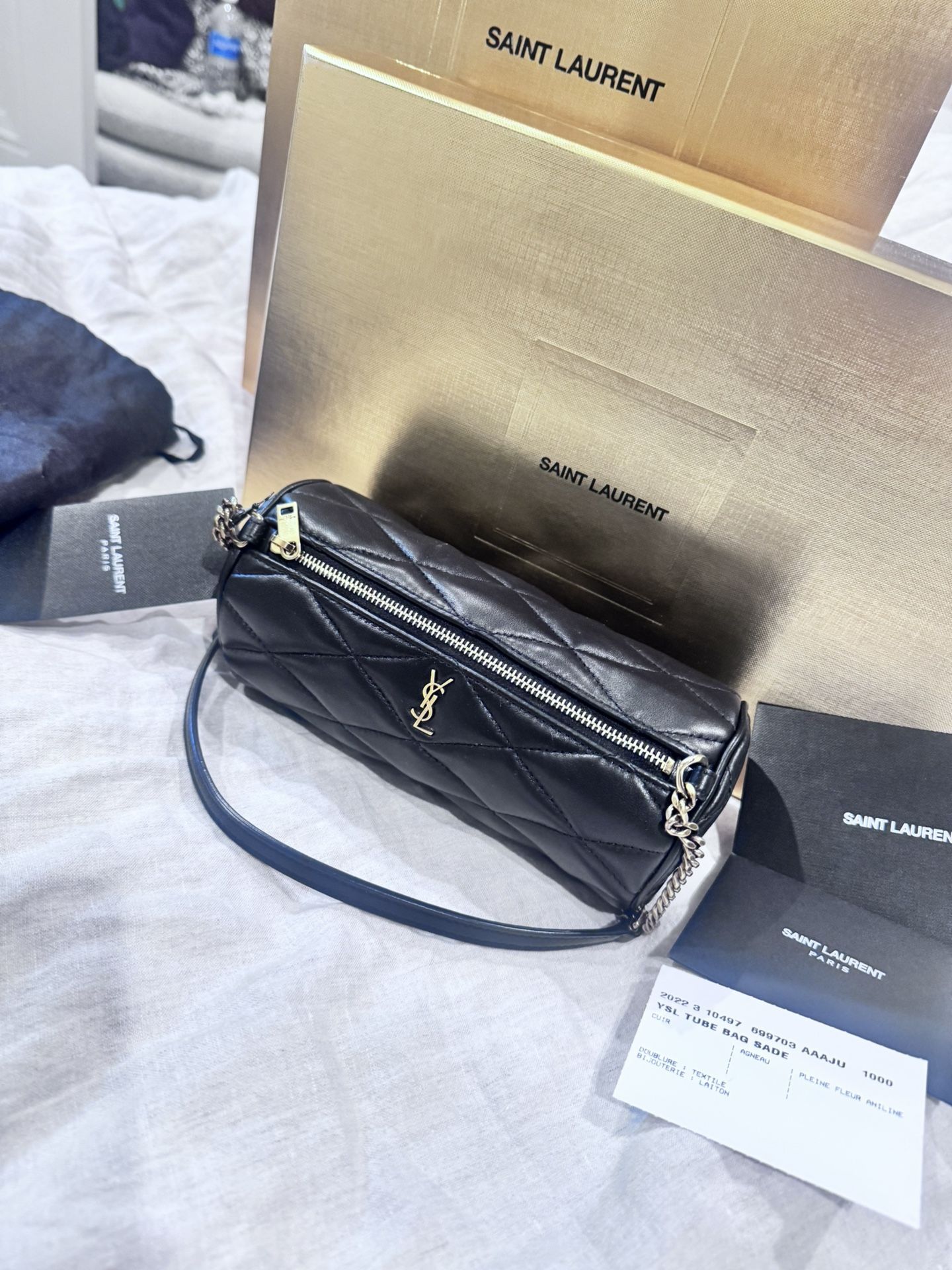 AUTHENTIC YSL SADE BARREL BAG -NWT