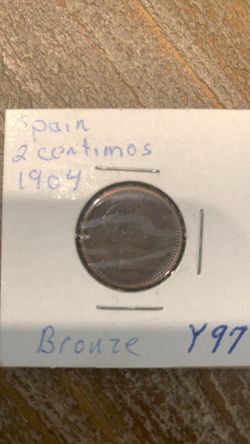 Spanish money 1904