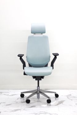 🔥 Like New Steelcase Gesture Chair with Headrest, with Lumbar Support & beautiful Leather🔥