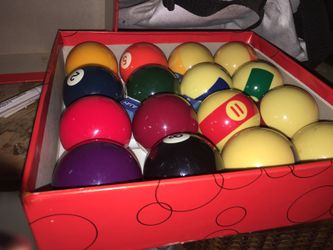Pool balls Aramith made in Belgium 2 and 1/4