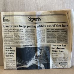Sports Newspaper April 4, 1988