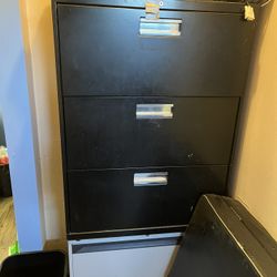 Cabinet Refrigerator And Printer $100