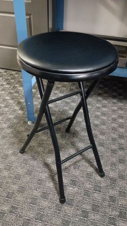 Free Black Cushioned Stool