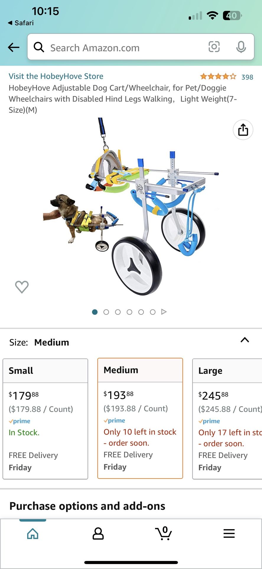 Dog Cart/wheelchair