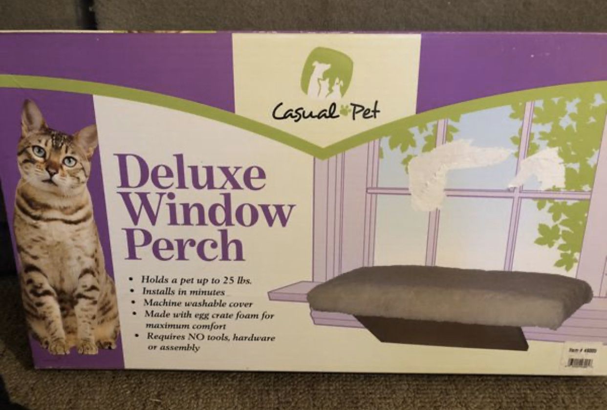 Cat Deluxe Window Perch! Brand New! $20