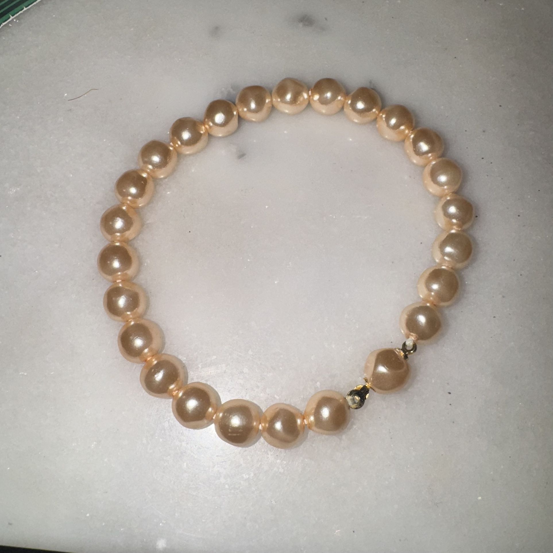 Vintage Faux Pearl Bracelet