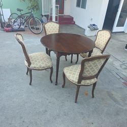 Vintage Dining Table & Chairs
