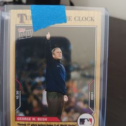 President BUSH FIRST PITCH WORLD SERIES CARD