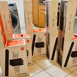 JBL (SB595) 3.1.2 Dolby Atmos Soundbar Home Theater w/ Wireless Subwoofer