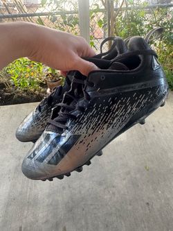 Adidas shoes Cleets Black And Dark Grey  size 11