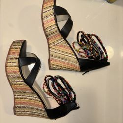 *New* Wedge Sandals Beaded