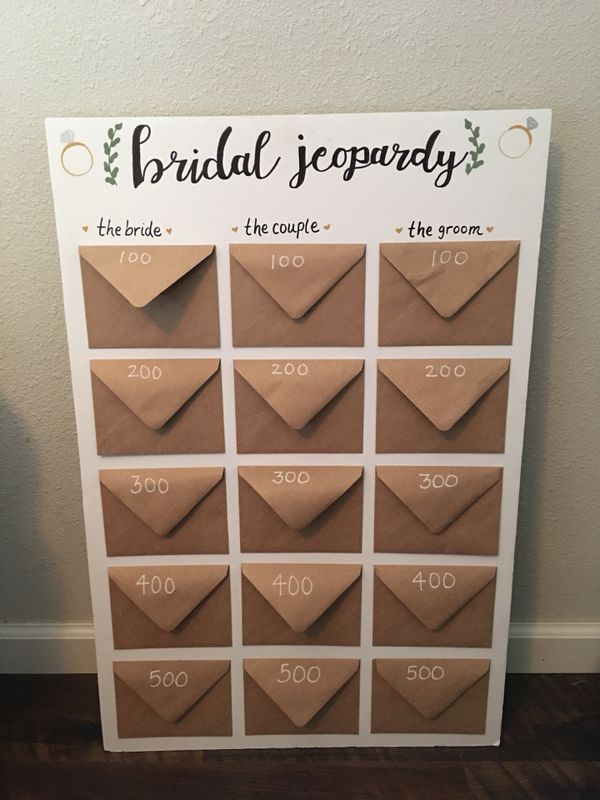 Bridal Shower Jeopardy For In Dayton Or Offerup Bridal Shower Jeopardy