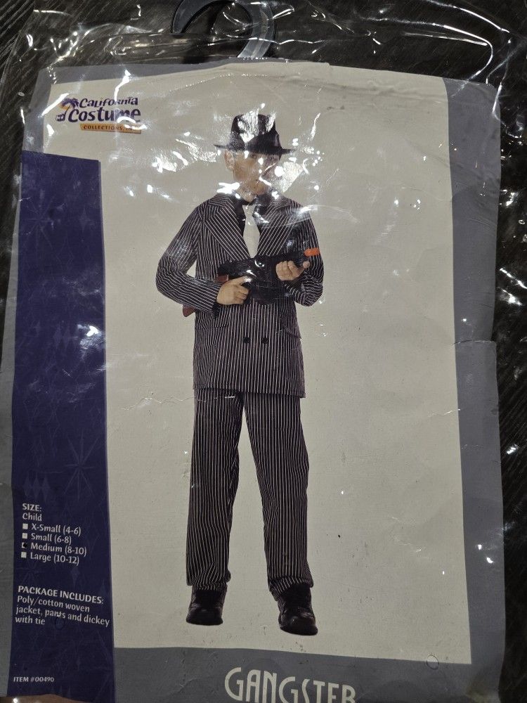 Mafia Ganster Child Medium Halloween Costume