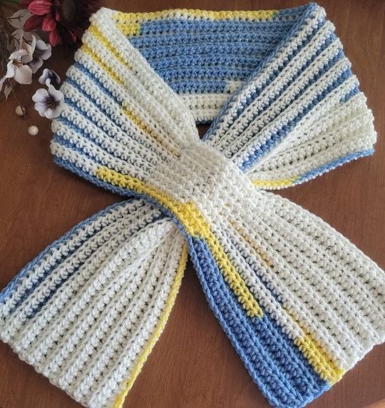 Bufandas Tejidas Hechos A Mano 