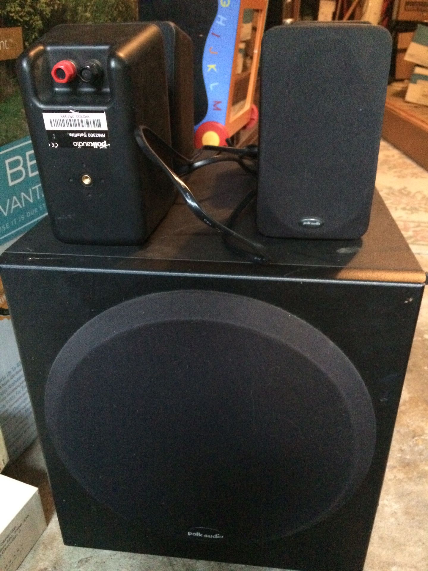 2 Polk Audio RM2300 Satellite Speakers