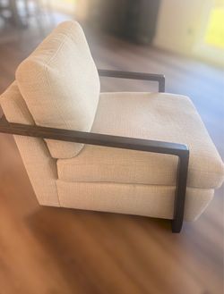 Mid -century Accent Chair with wood frame