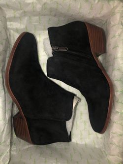 Sam Edelman Black Suede Ankle Boots