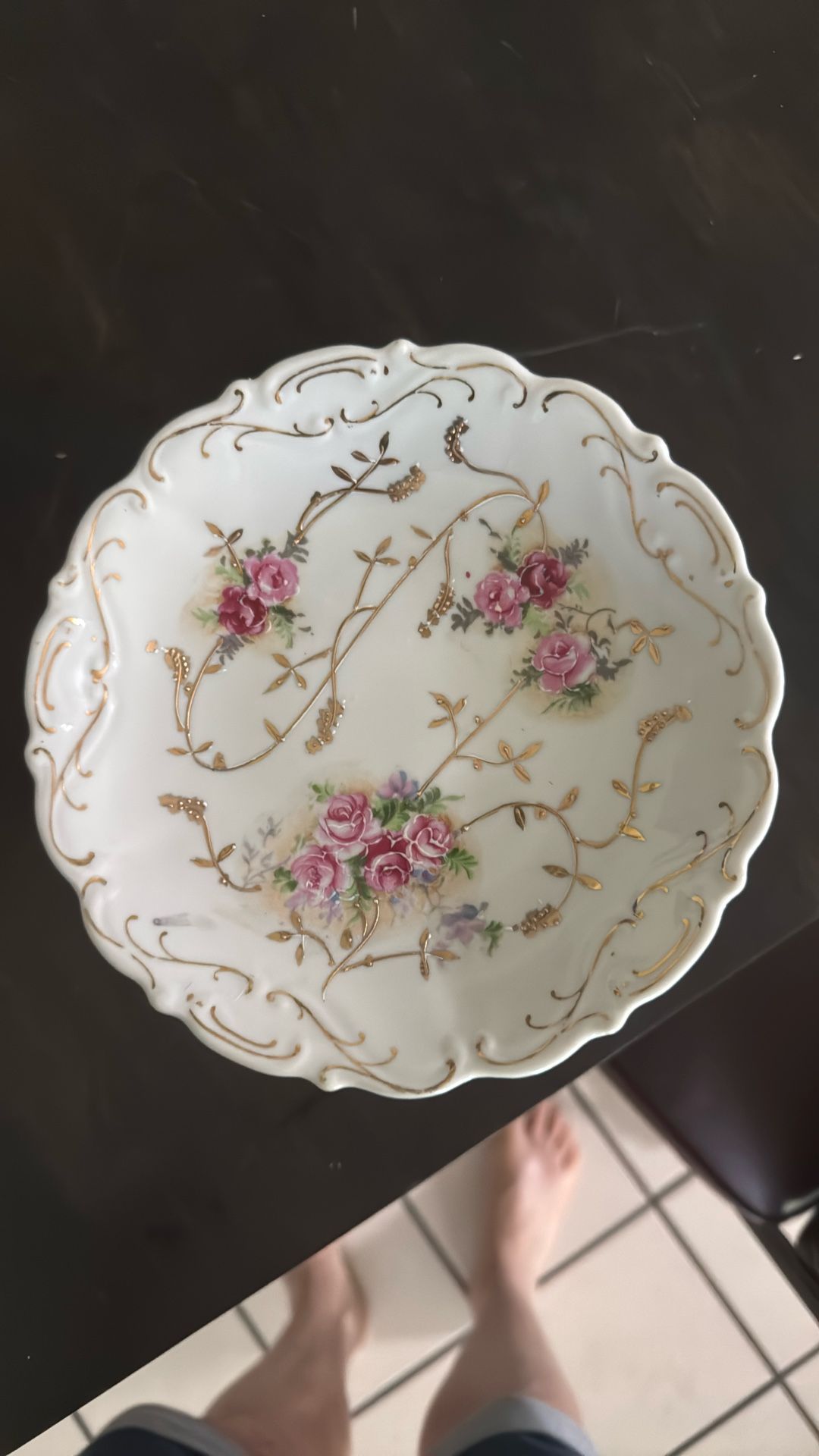 Japan Hand Painted Compote Dish