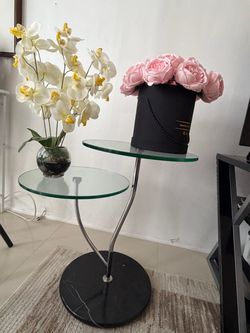 Double Glass Table for Sale