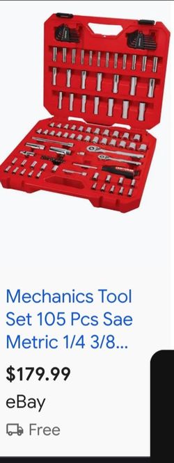 Craftsman un oppened 105pc.mech.set.        70