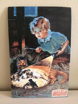 eveready vintage metal sign