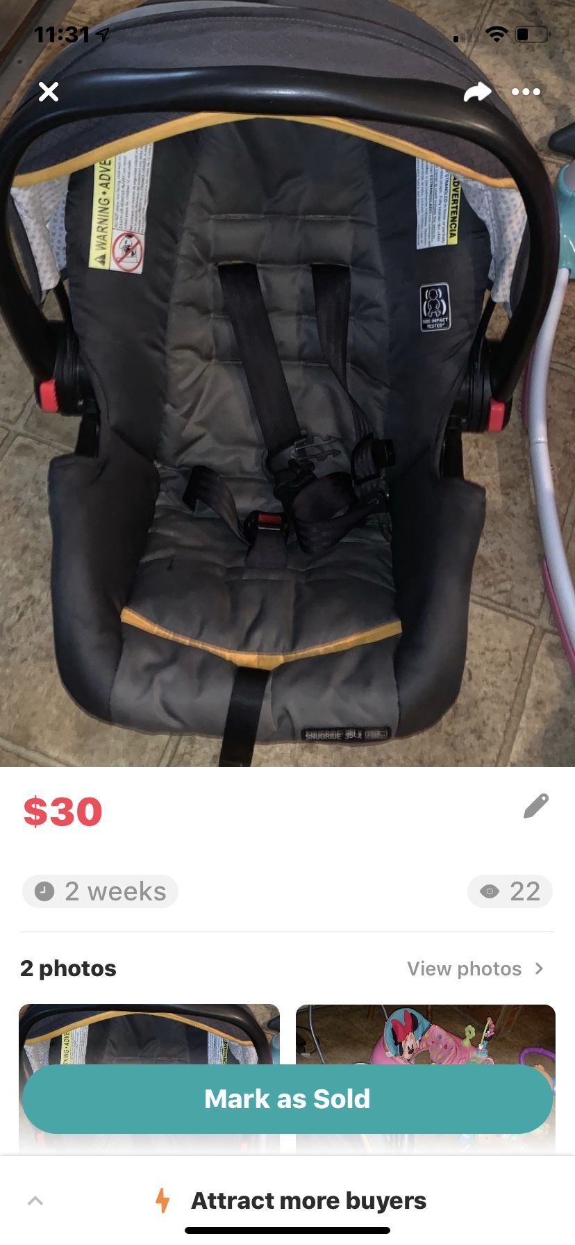 Infant car seat