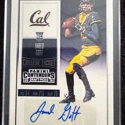 Panini 2016 Contenders Jared Goff Rookie Autographed College Ticket #102
