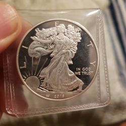 2018 W SILVER EAGLE 1 Oz Silver.