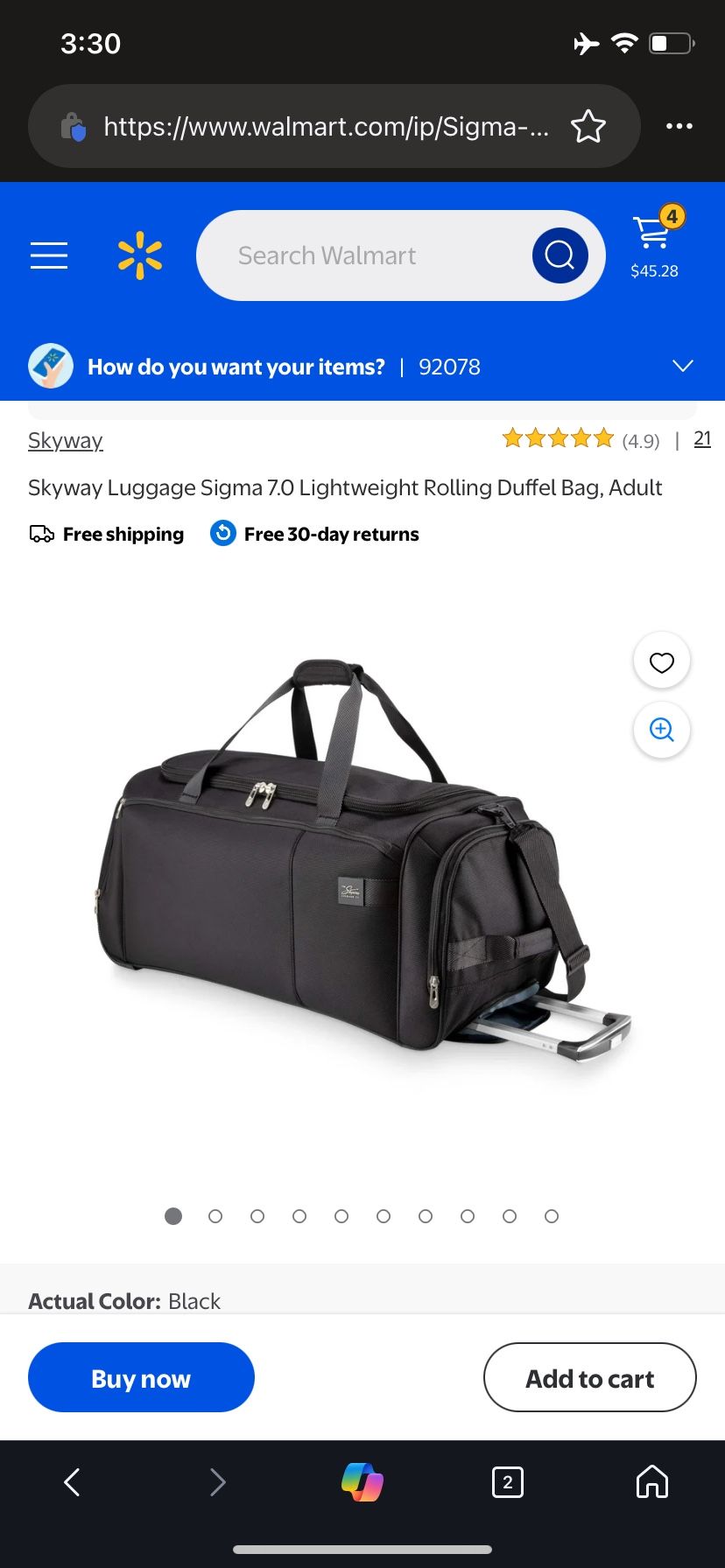 In San Marcos - Large Roller Duffle Bag