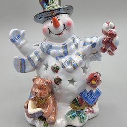 Snowman Candle Holder