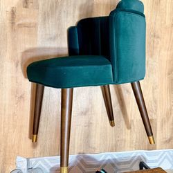 Isadora Velvet Channel Back Chair