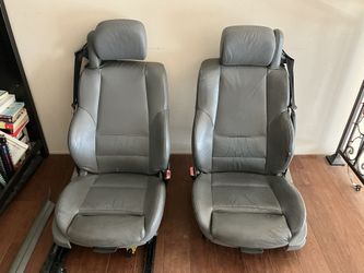 Front grey Seats Driver + Passenger + rear bench BMW 330 Convertible e46 2001