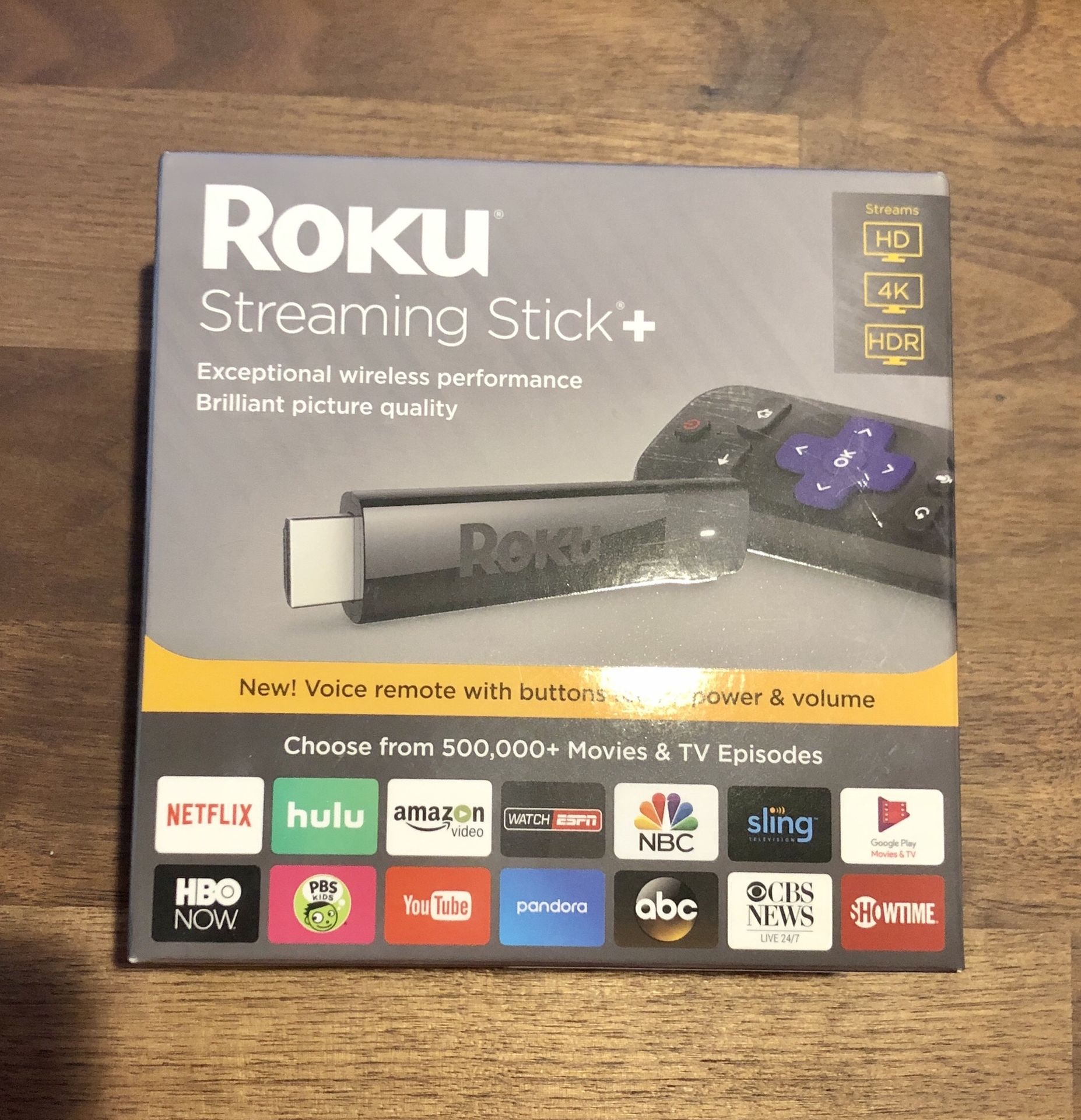 Roku Stick+ streaming HD 4K HDR