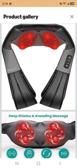 Nekteck Shiatsu Neck & Back Massager with Heat – Like New