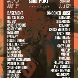 Sound And Fury 2025 Wristband Ticket