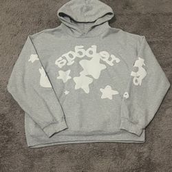 Sp5der Hoodie Heather Grey