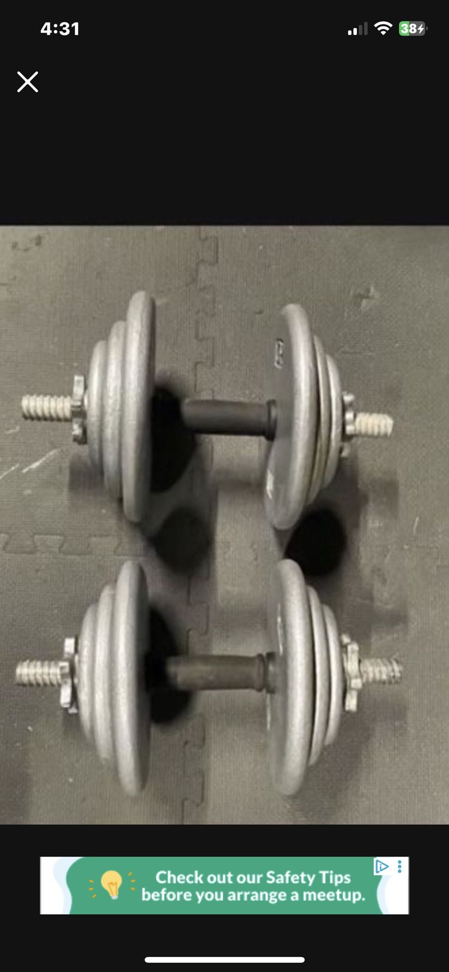 Dumbbells. 50 Dollars