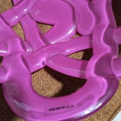 Kosta Boda Pink Glass Basket Bowl – Anna Ehrner Art Glass Centrepiece, Sweden