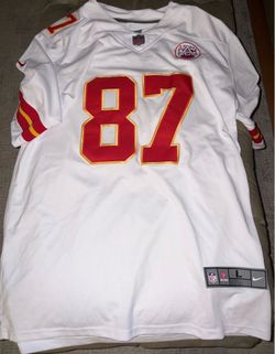 Authentic NFL Travis Kelce White Chiefs Jersey! SIZE L!