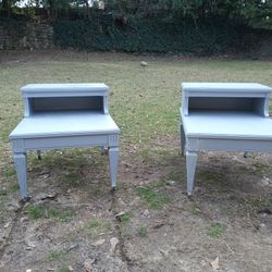 Set Of 2 Matching End Tables For Sale 
