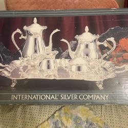 5 Pc Silver Plated Coffee/ Tea Set