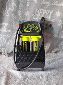 Blackburn Bike Dual Barrel Foot Pump w/ Gauge Bicycle Tire Speed Inflation