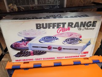 Vintage Model 702 Munsey 2 Burner Buffet Range Camping 
