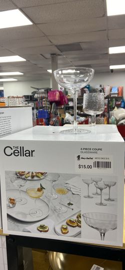 The Cellar 4-Piece Coupe Glassware