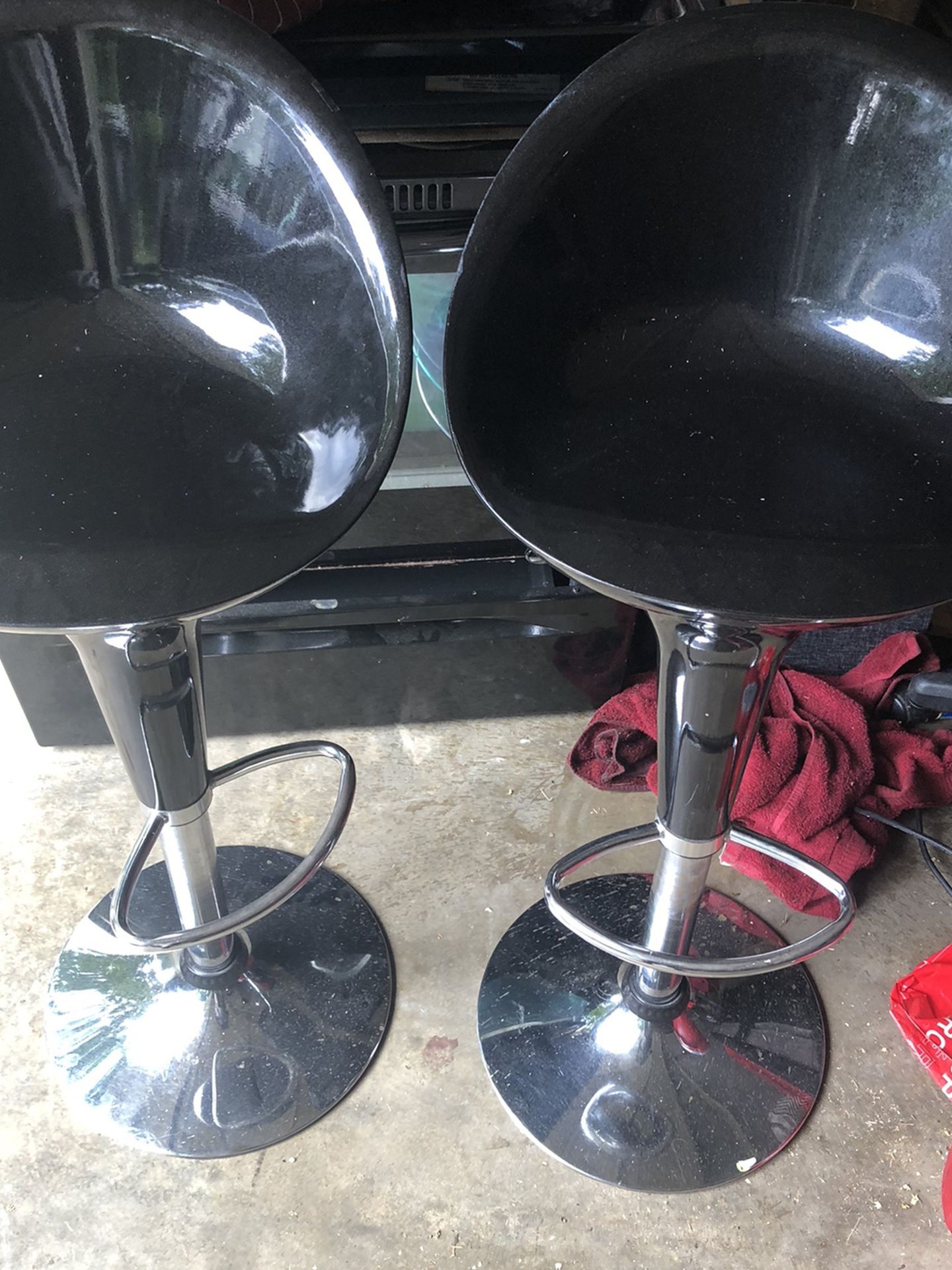 Bar Stools Black And Stainless 