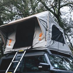 Lightweight Rooftop Tent - Sleeps 2 - New - Includes Everything: Mattress, Ladder, Rainfly, Hardware, Etc.