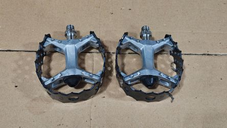 Suntour XC II Pedals With NOS Crupi Cages