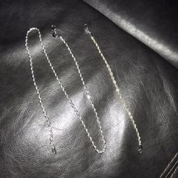 Rope Link Chain Necklace & Bracelet