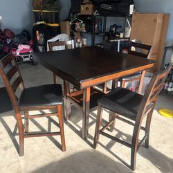 Square Dining Table And 4 Chairs